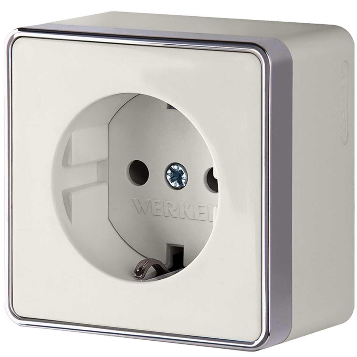 Розетка с заземлением Werkel Gallant слоновая кость W5071003 4690389164477