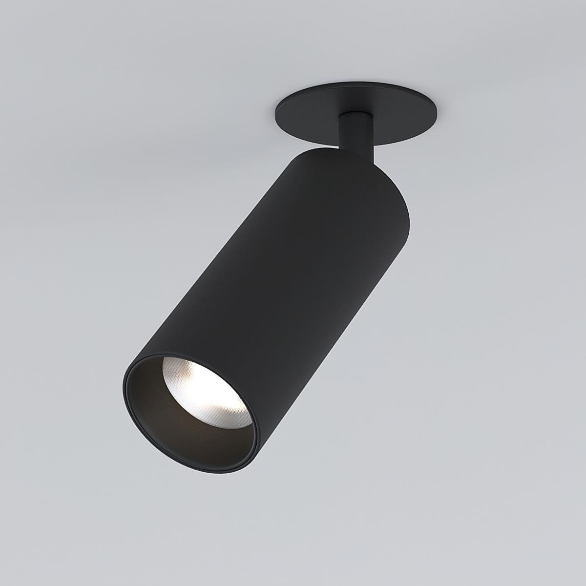 Встраиваемый светодиодный спот Elektrostandard Diffe 25052/Led черный a058171