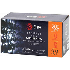 Светодиодная гирлянда ЭРА мишура 220V холодный белый ENIN - GC Б0047969
