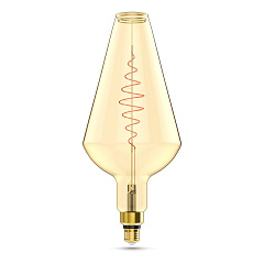Лампа светодиодная филаментная Gauss E27 8,5W 2000K янтарная 180802105