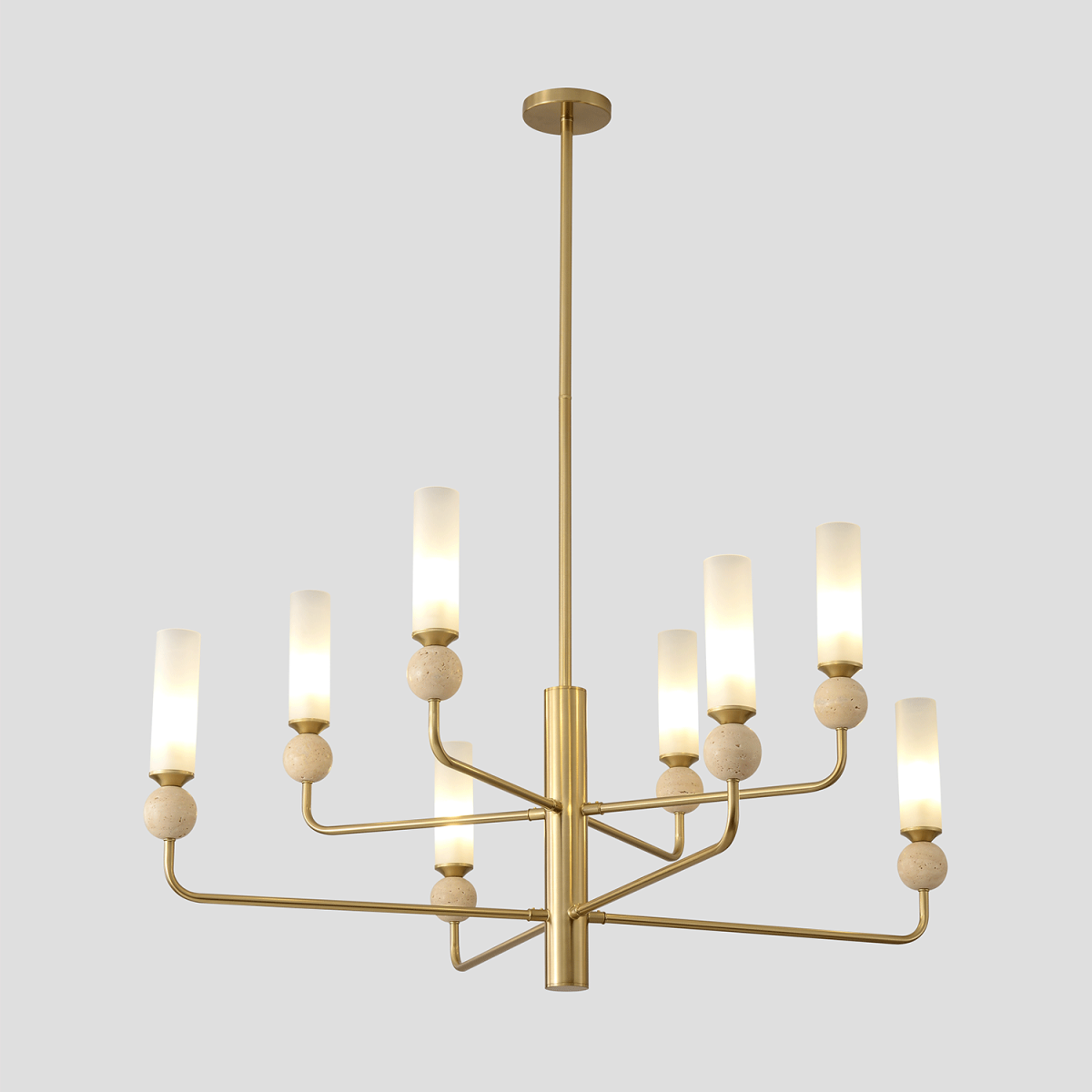 Подвесная люстра Crystal Lux SIMPLY SP8 BRASS
