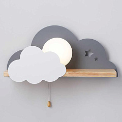 Настенный светильник с полкой Imperium Loft Серое Облако Wall Lamp Gray Cloud 156715-22
